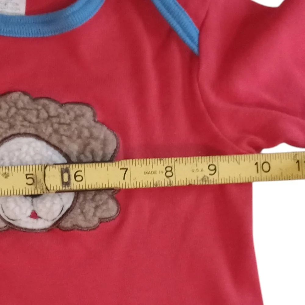 Bon Bébé Red and Blue 2-piece Baby Outfit with Lion Design Size 6-9 (19-26lbs)!